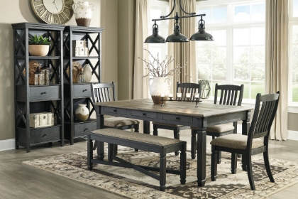 Picture of Tyler Creek Dining Table, 4 Chairs & Bench