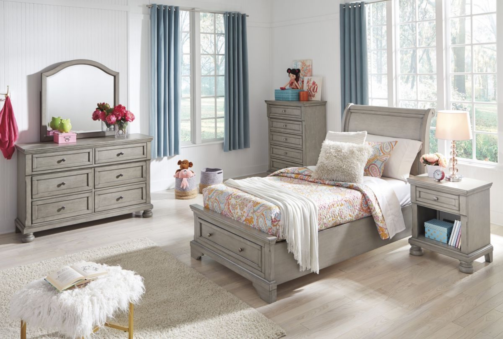 Picture of Lettner 5 Piece Twin Bedroom Group