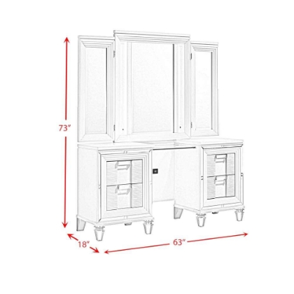 Picture of Twenty Nine Vanity with Mirror & Stool