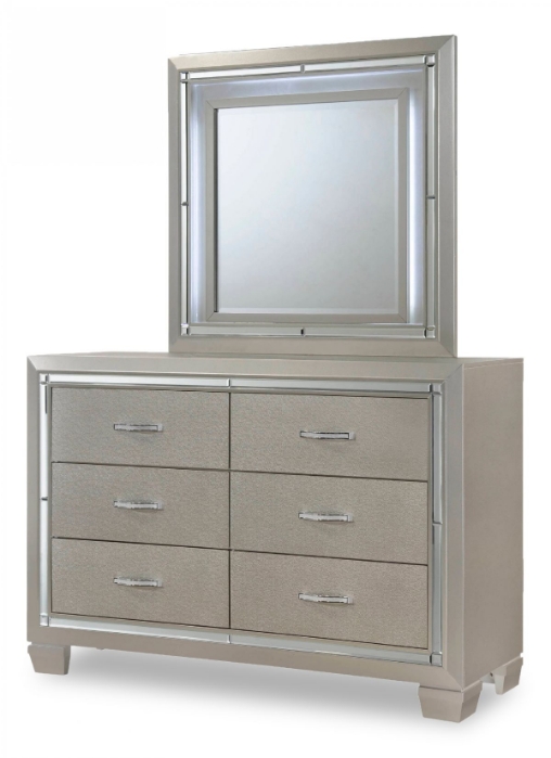 Picture of Platinum Dresser & Mirror