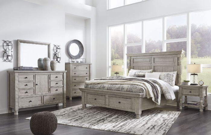 Picture of Harrastone 5 Piece Queen Bedroom Group