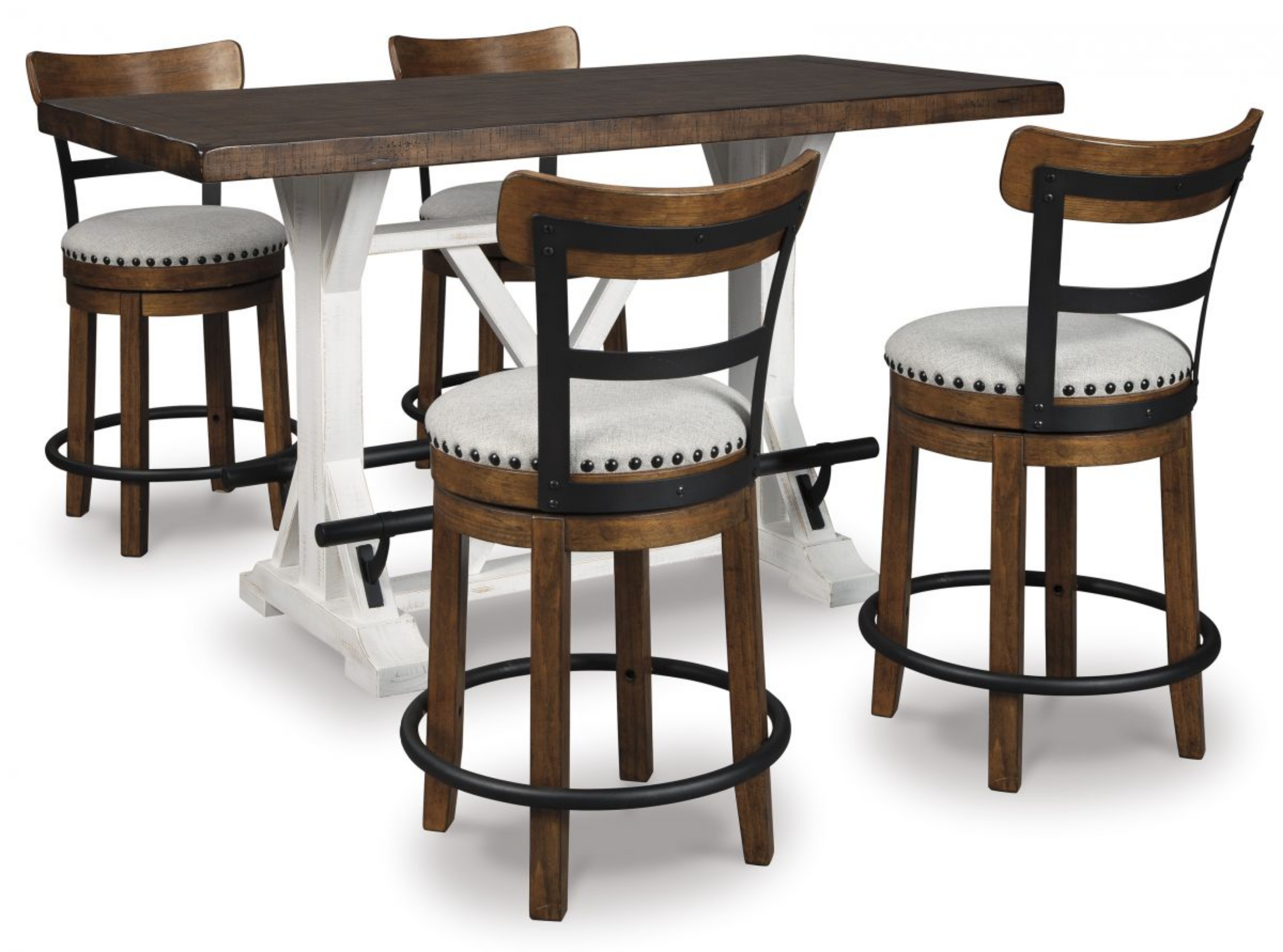 Picture of Valebeck Counter Height Dining Table & 4 Stools