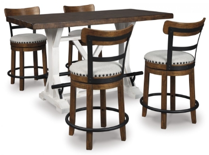 Picture of Valebeck Counter Height Dining Table & 4 Stools