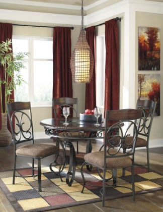 Picture of Glambrey Dining Table & 4 Chairs