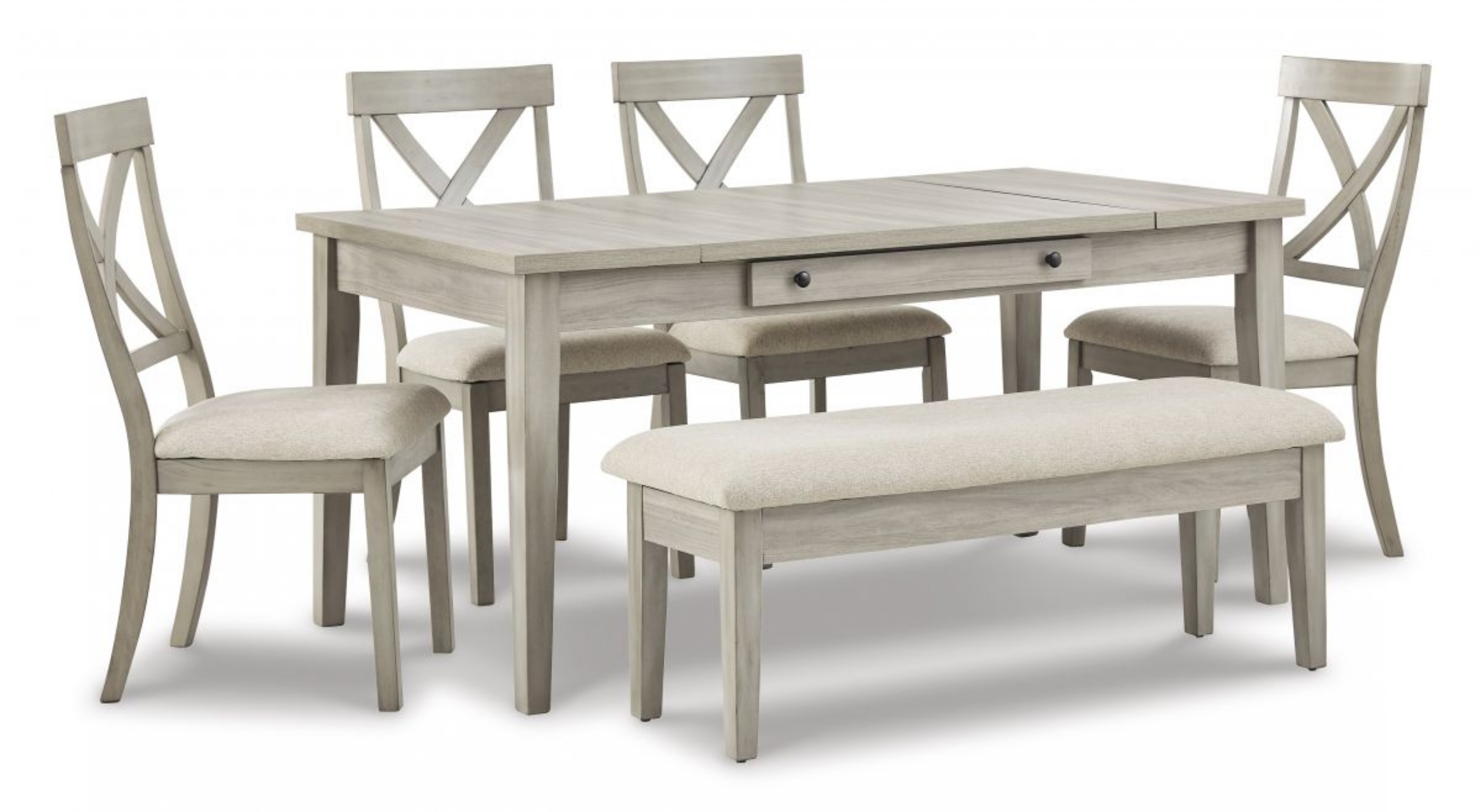 Picture of Parellen Dining Table, 4 Chairs & Bench