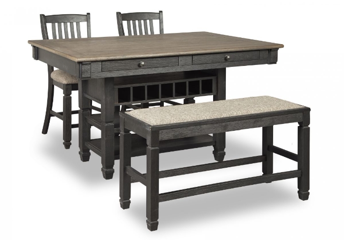 Picture of Tyler Creek Counter Height Dining Table, 2 Stools & Bench