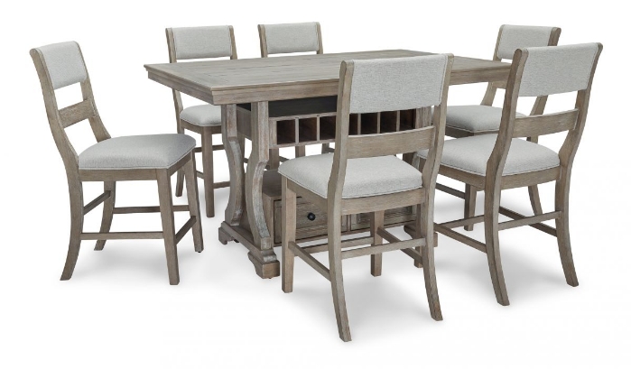 Picture of Moreshire Counter Height Dining Table & 6 Stools
