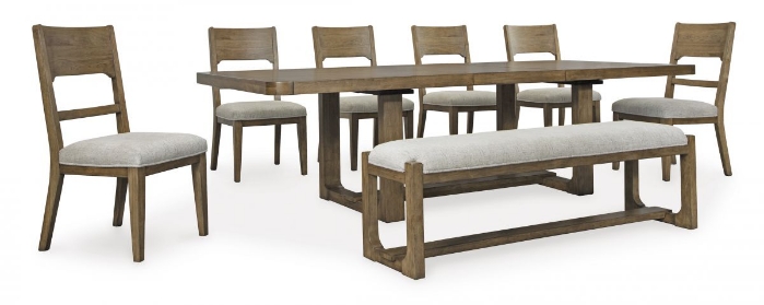 Picture of Cabalynn Dining Table, 6 Chairs & Bench