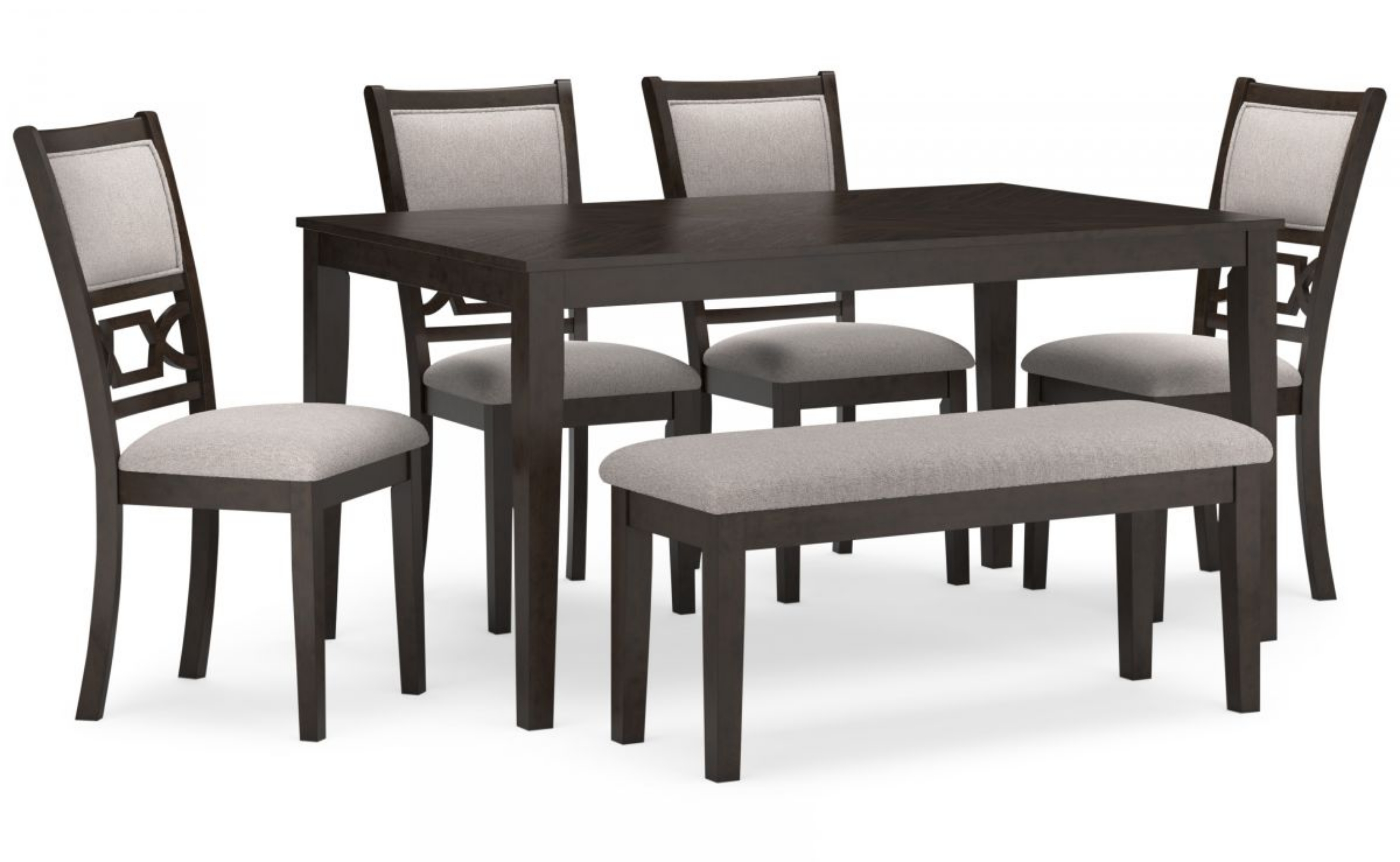 Picture of Langwest Dining Table, 4 Chairs & Bench
