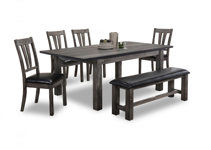 Picture of Nathan Dining Table, 4 Chairs & Bench