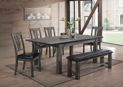 Picture of Nathan Dining Table, 4 Chairs & Bench