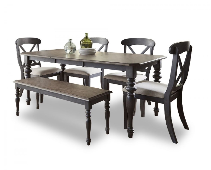 Picture of Ocean Isle Dining Table, 4 Chairs & Bench