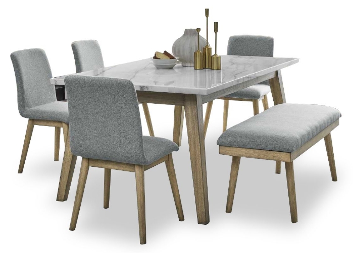 Picture of Vida Table, 4 Chairs & Bench