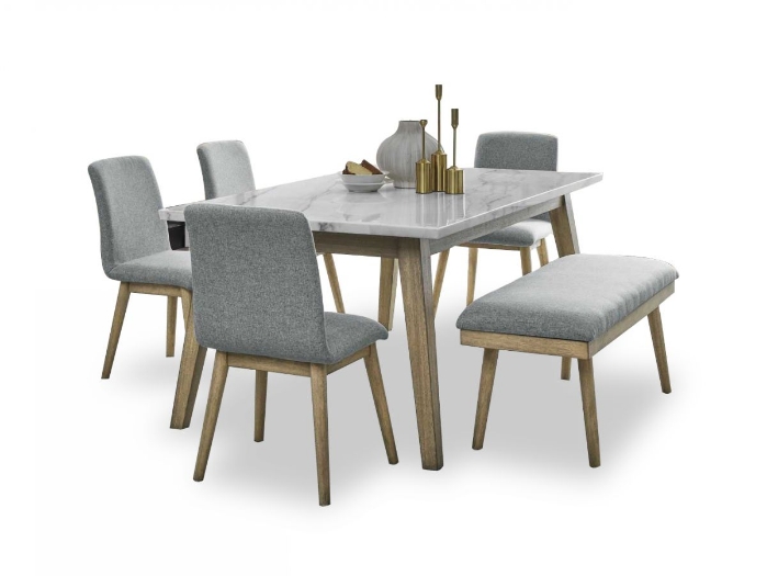 Picture of Vida Table, 4 Chairs & Bench