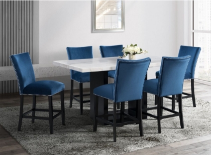 Picture of Valentino Counter Height Dining Table & 6 Stools