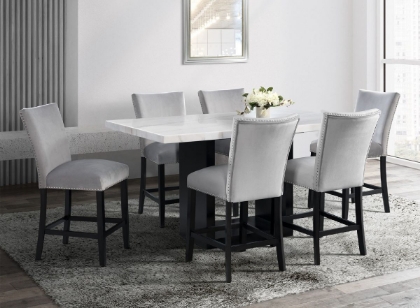 Picture of Valentino Counter Height Dining Table & 6 Stools