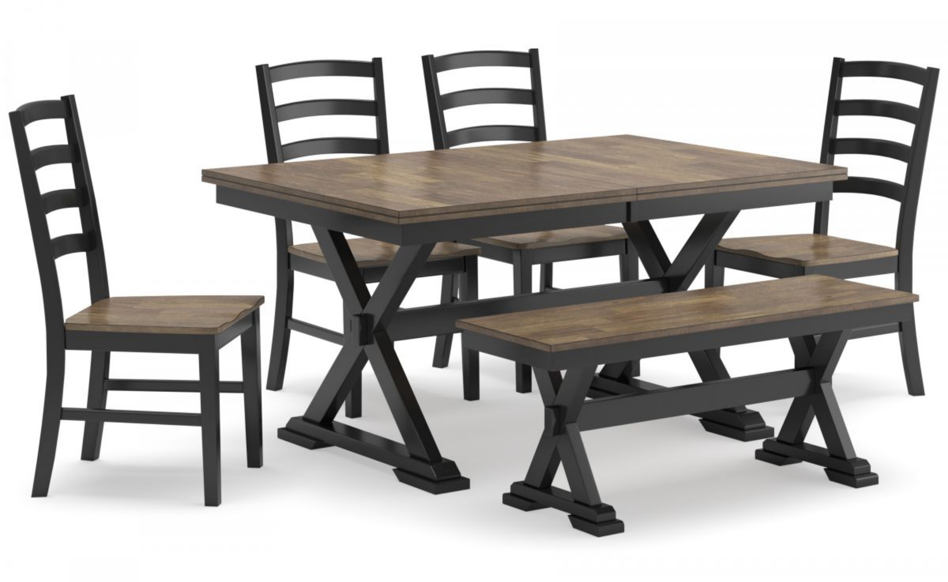 Picture of Wildenauer Dining Table, 4 Chairs & Bench