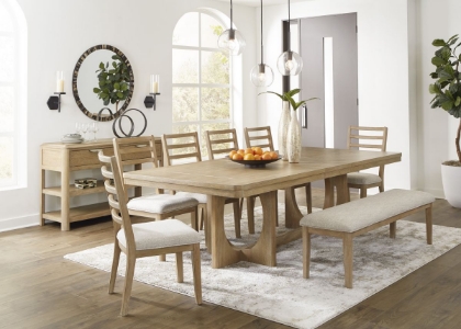 Picture of Rencott Dining Table, 6 Chairs & Bench