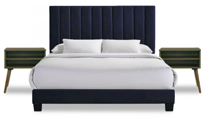 Picture of Coyote Queen Size Bed & 2 Nightstands
