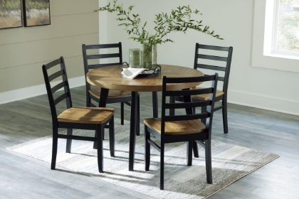 Picture of Blondon Dining Table & 4 Chairs