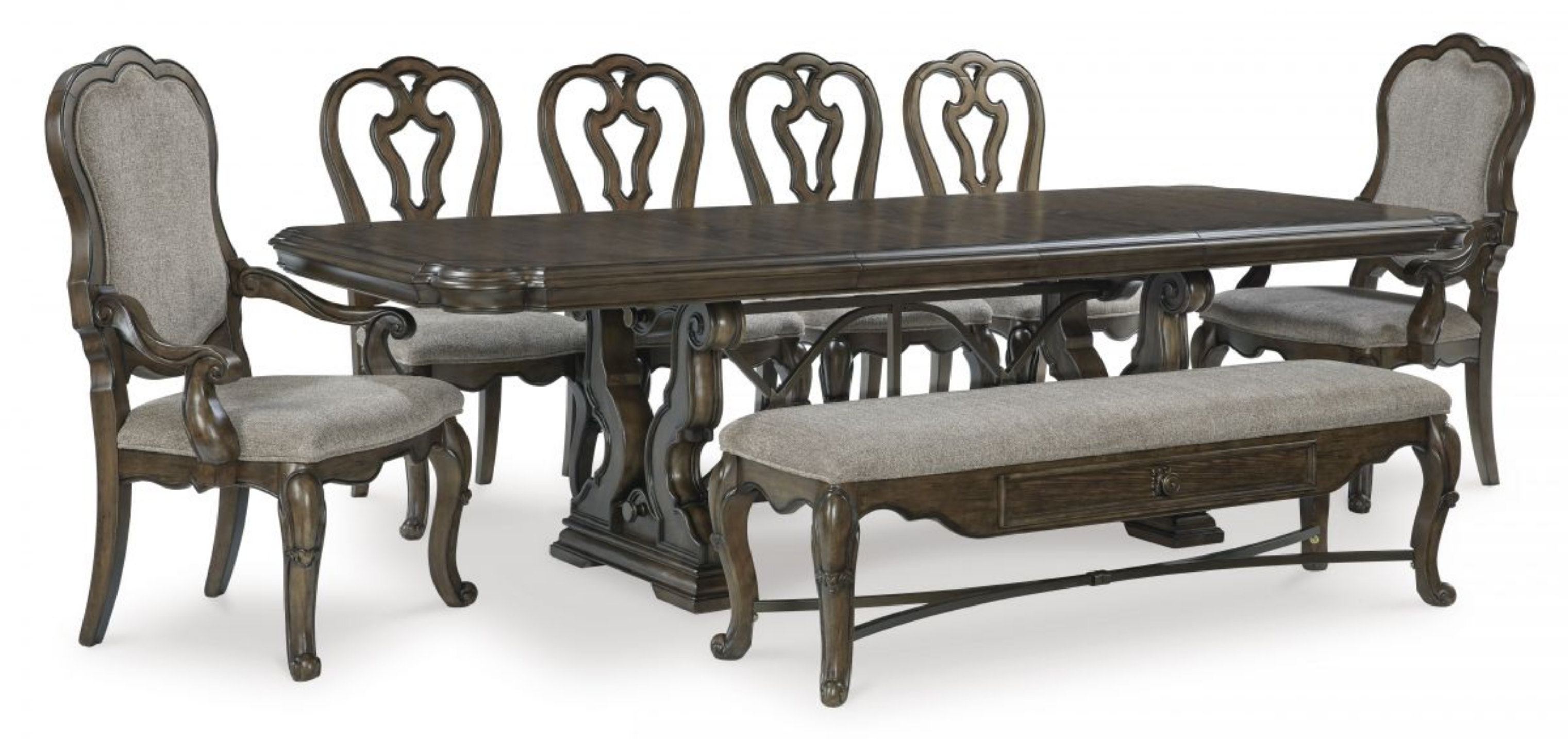 Picture of Maylee Dining Table, 6 Chairs & Bench