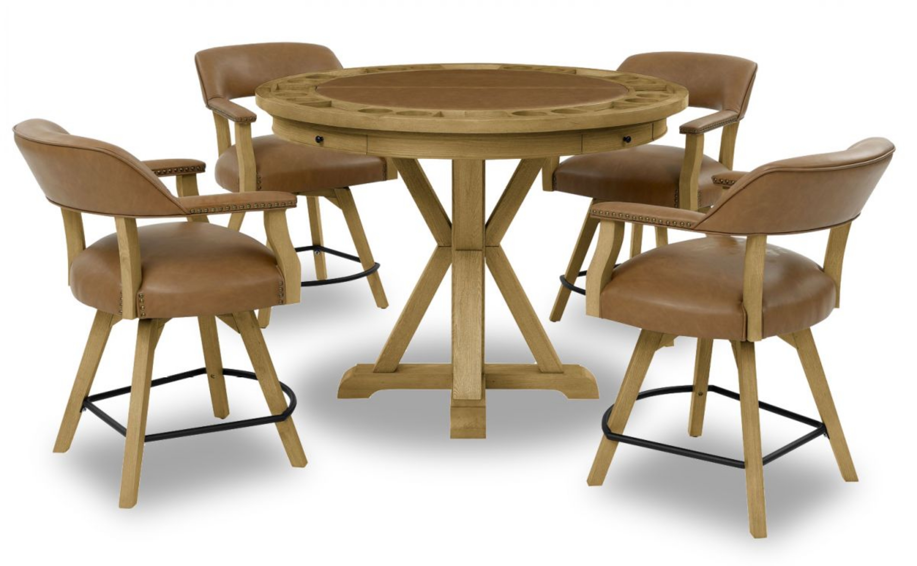 Picture of Rylie Counter Height Gaming Table & 4 Stools