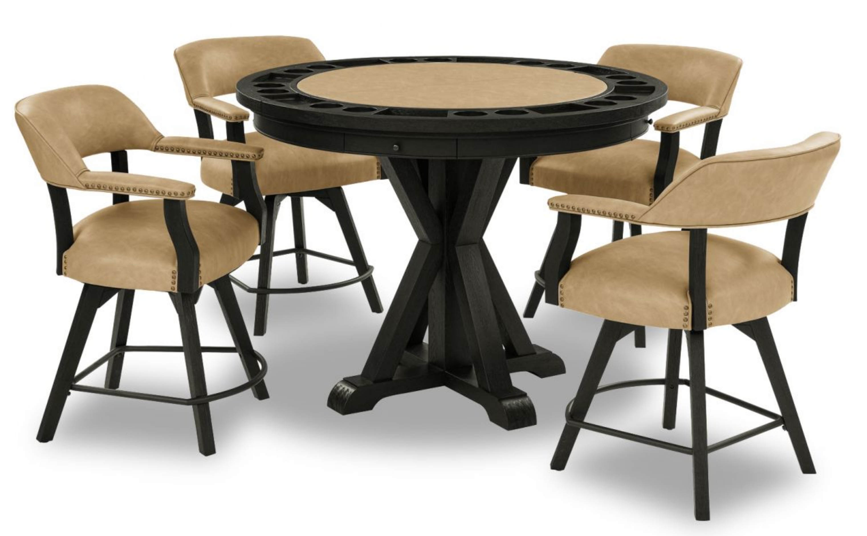 Picture of Rylie Counter Height Gaming Table & 4 Stools
