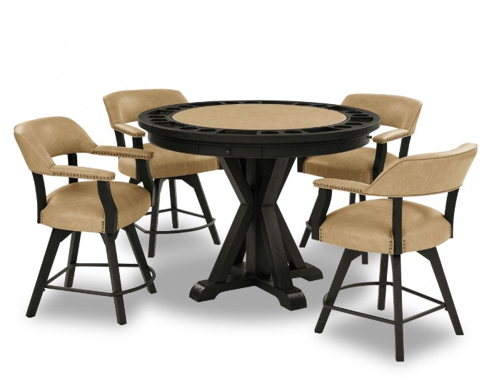 Picture of Rylie Counter Height Gaming Table & 4 Stools