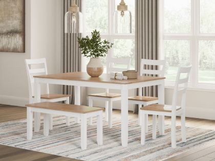 Picture of Gesthaven Dining Table, 4 Chairs & Bench