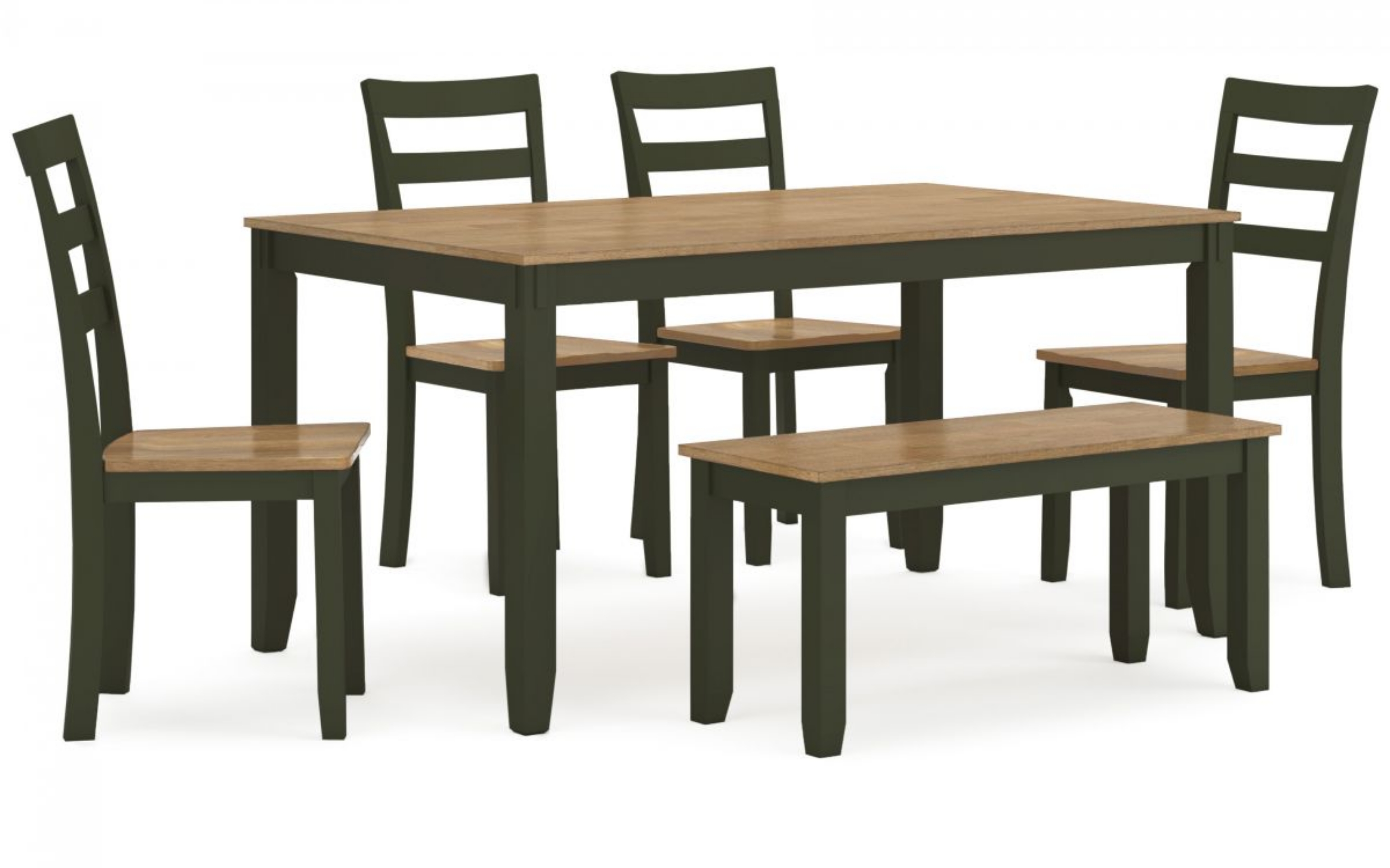 Picture of Gesthaven Dining Table, 4 Chairs & Bench