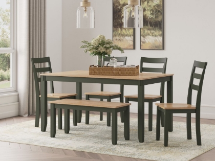 Picture of Gesthaven Dining Table, 4 Chairs & Bench