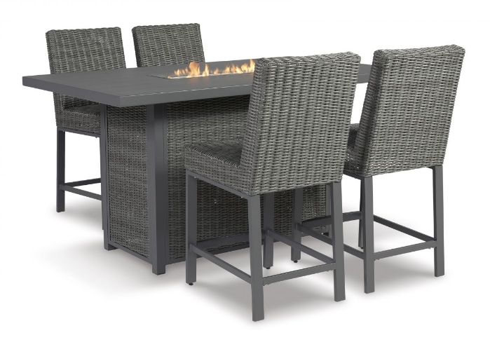 Picture of Palazzo Outdoor Fire Pit & 4 Stools