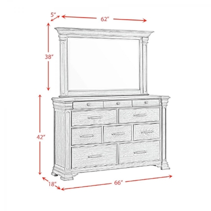 Picture of Kings Court Dresser & Mirror