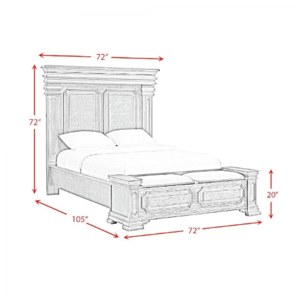 Picture of Kings Court Queen Size Bed