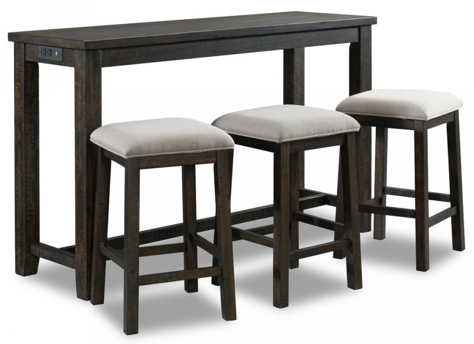 Picture of Stone Bar Height Dining Table & 3 Stools