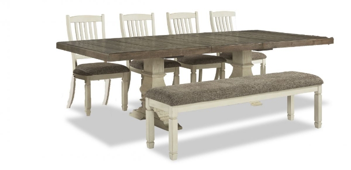 Picture of Bolanburg Dining Table, 4 Chairs & Bench