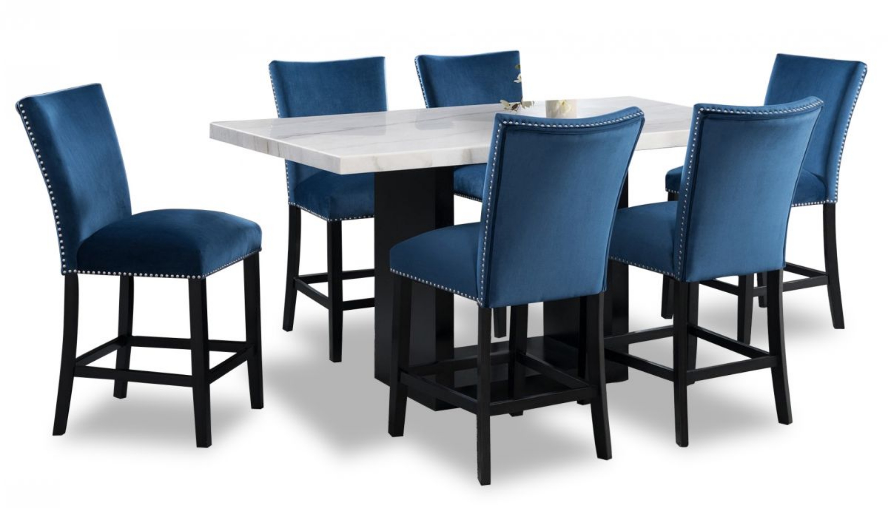 Picture of Valentino Counter Height Dining Table & 6 Stools
