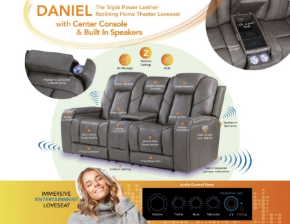 Picture of Daniel Power Reclining Loveseat