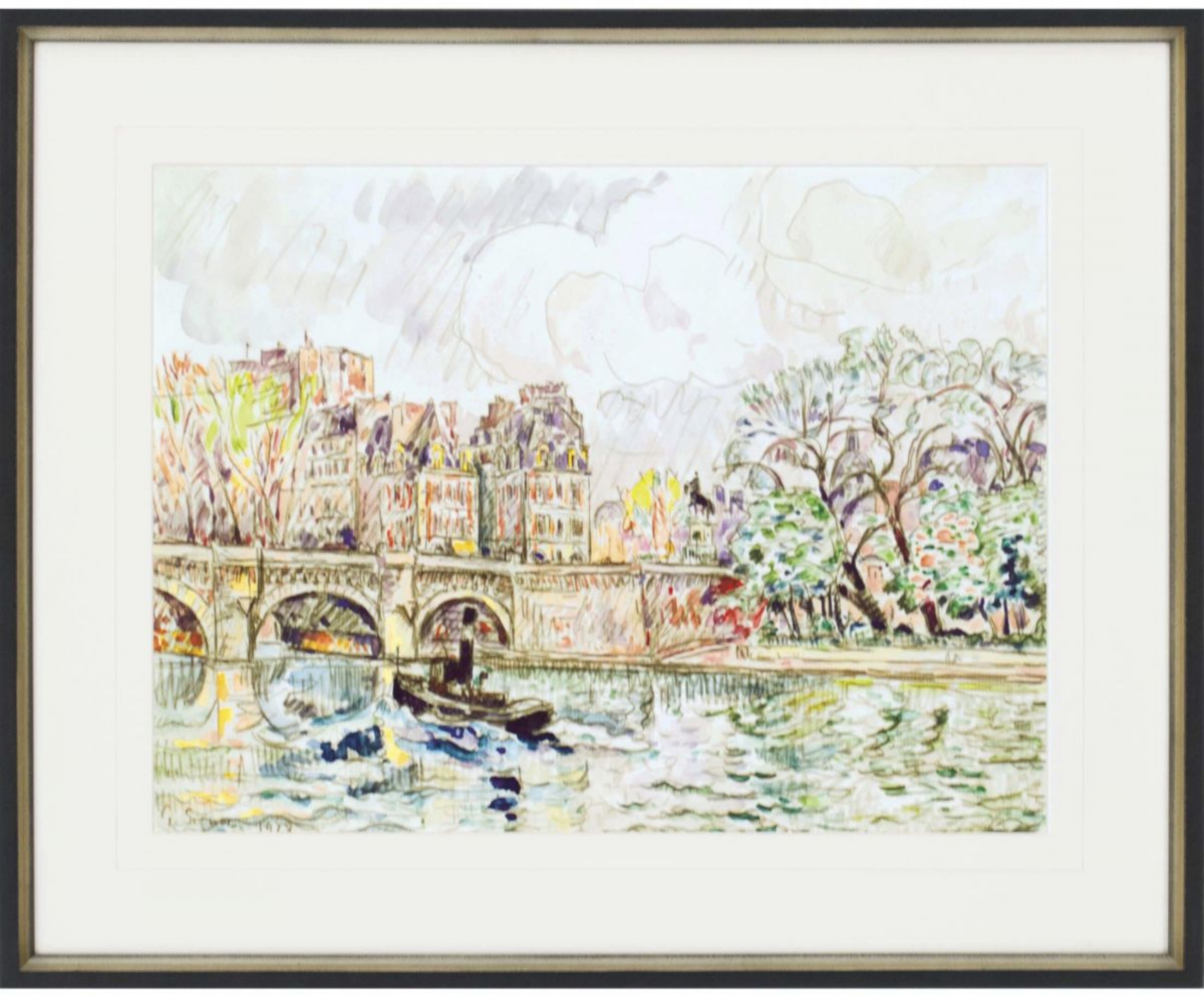 Picture of Paris Le Place Dauphine Wall Art