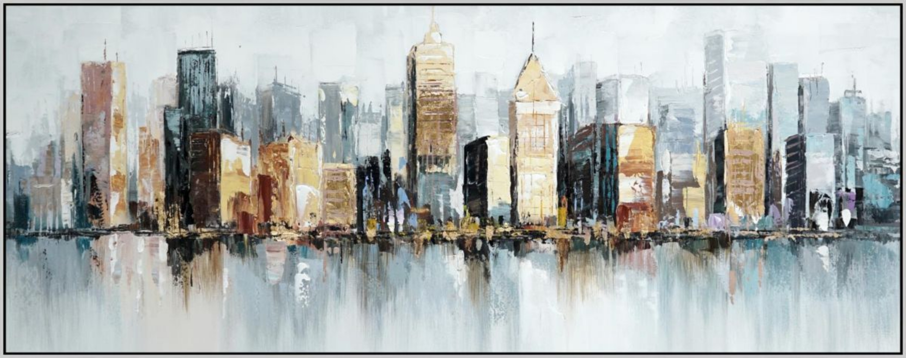 Picture of Framed Cityscape Canvas Wall Art
