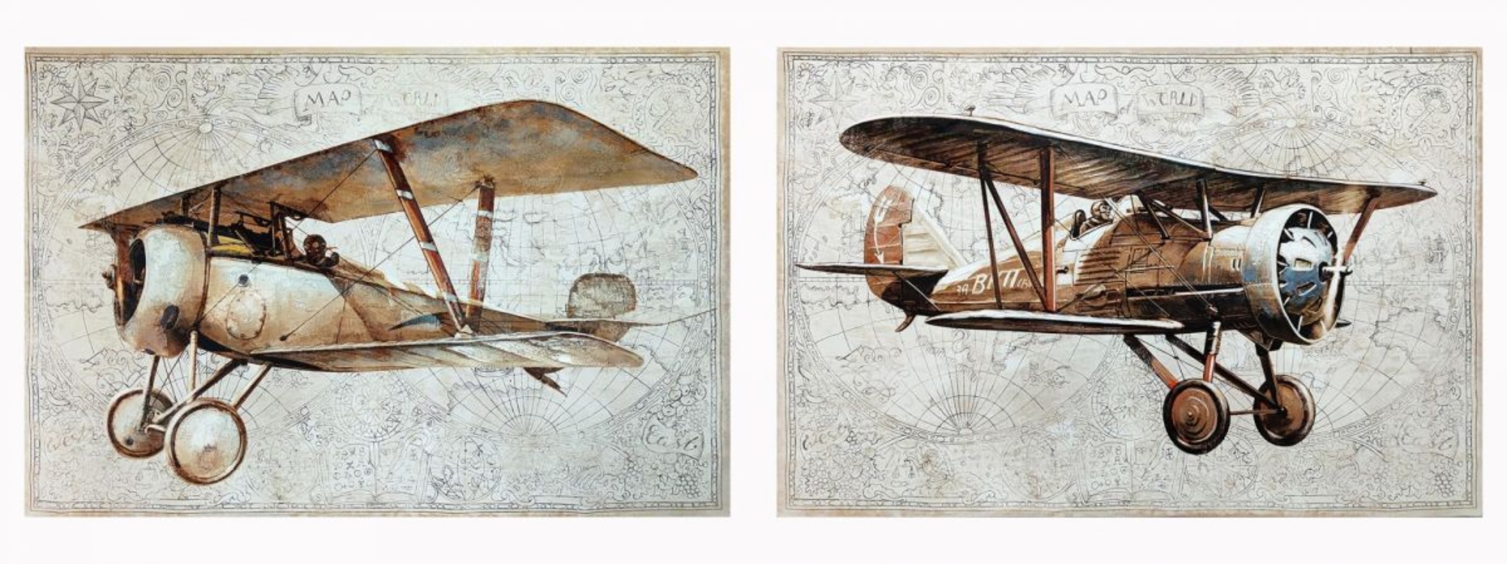 Picture of Airplanes Wall Art Set