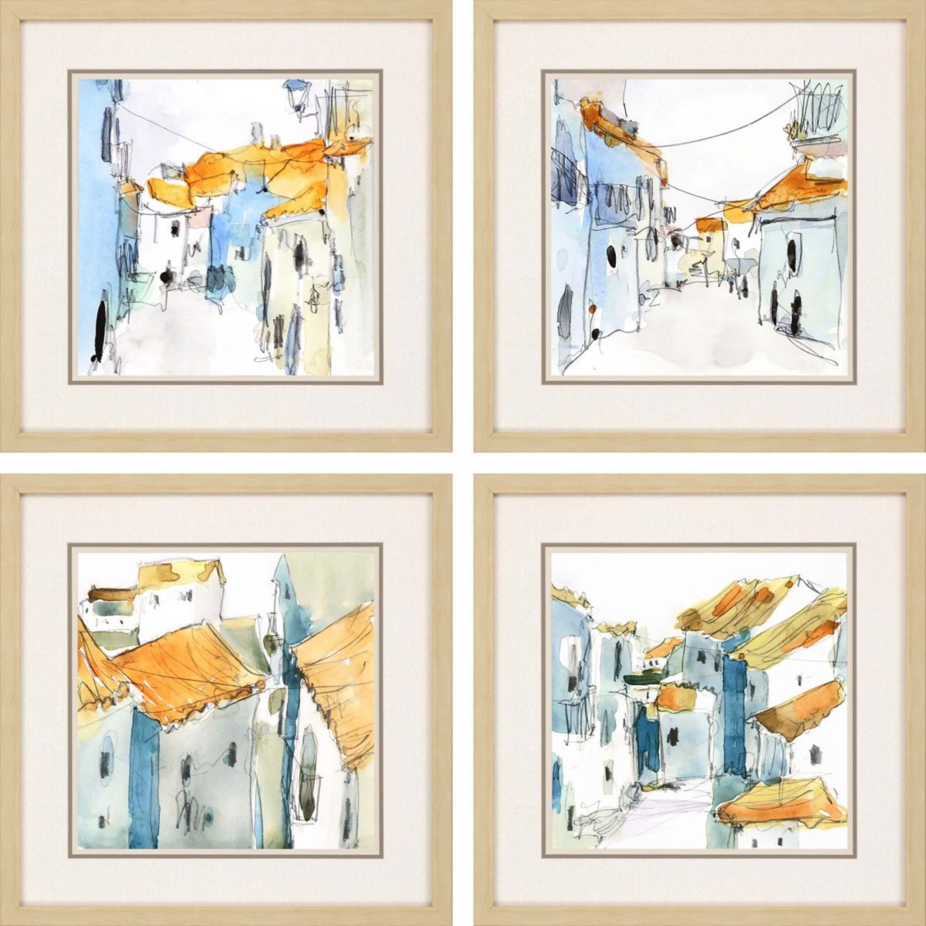 Picture of Sidewalks Wall Art Set