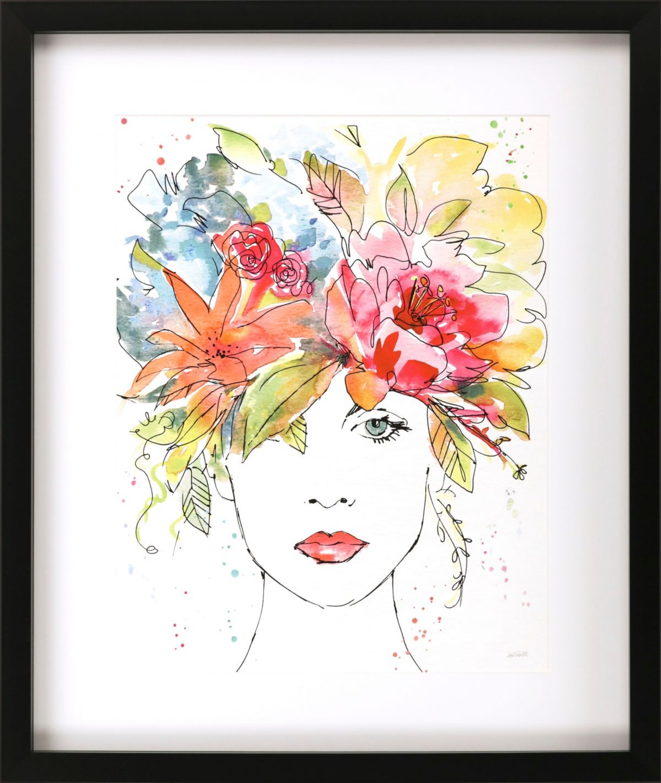 Picture of Floral Figure I Wall Art