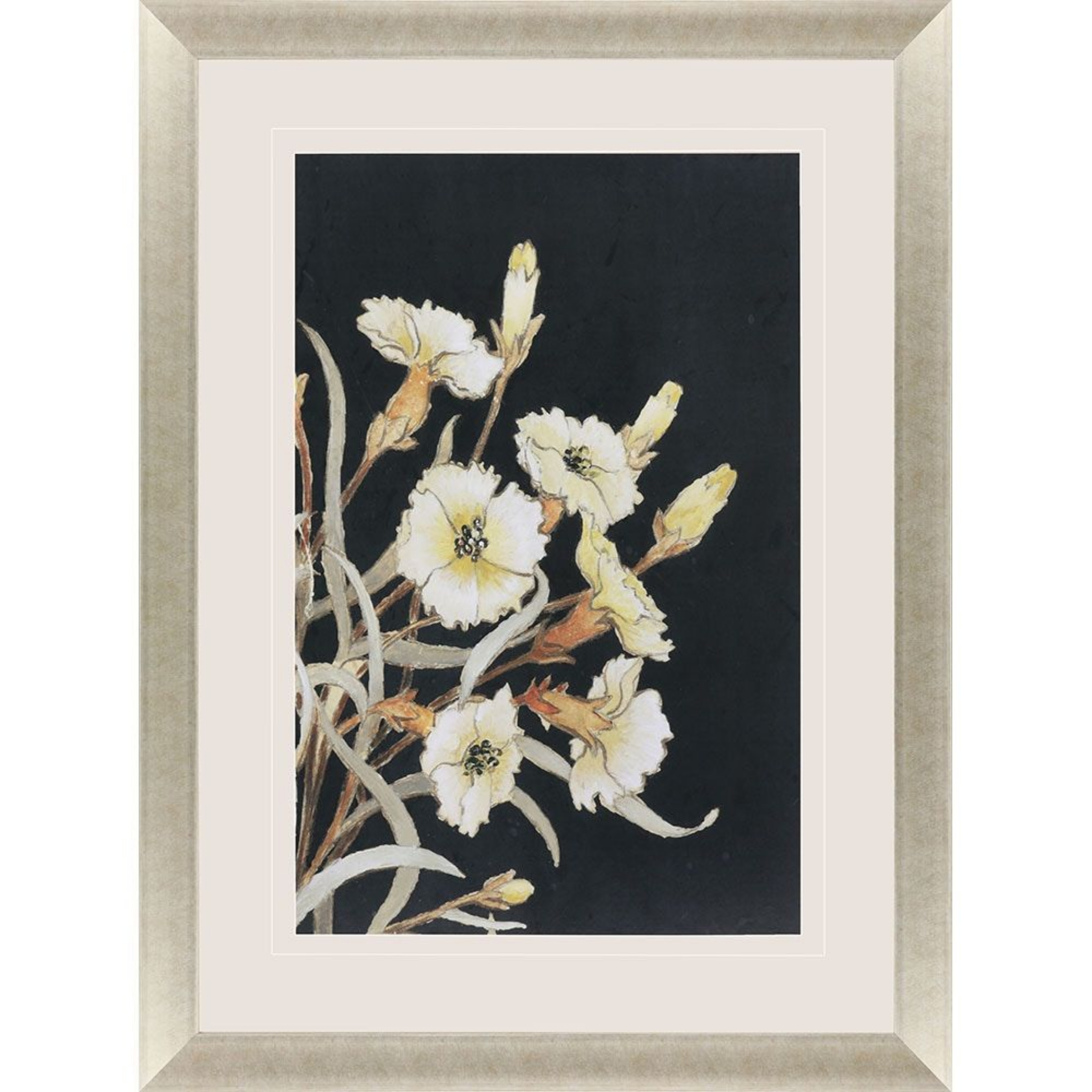 Picture of Yellow Flower on Black I Wall Art
