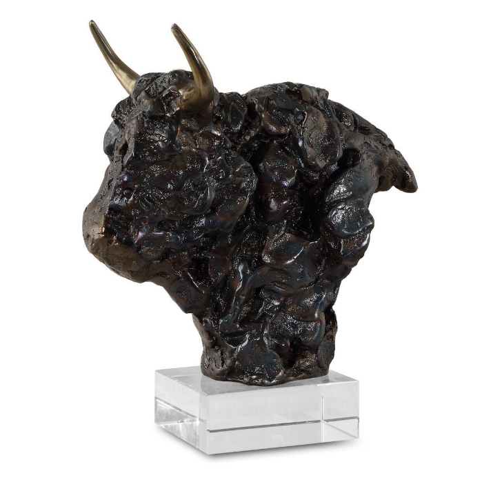 Picture of Bison Bust Sculpture