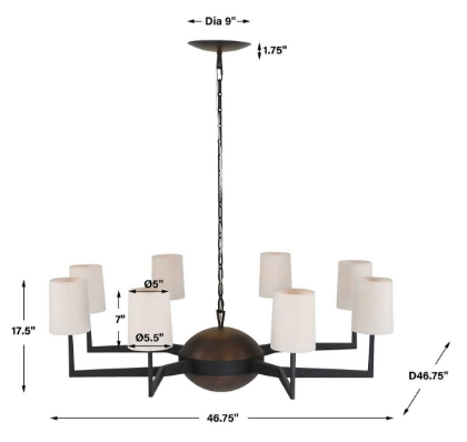Picture of Open Arms 8-Light Chandelier
