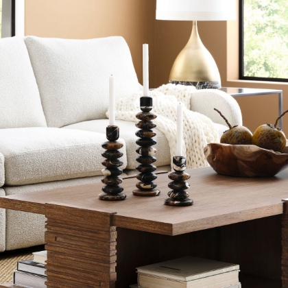 Picture of Washed Stones Candleholder Set